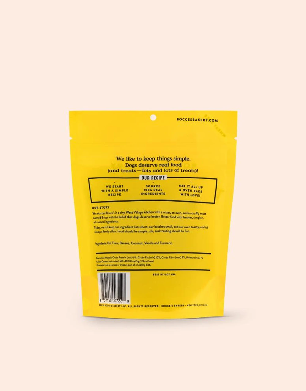 Bocce's Bakery Turmeric Latte Biscuits, 5z 4 Bocce's Bakery Turmeric Latte Biscuits, 5z - Image 2