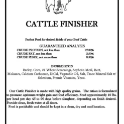Cattle Finisher, 50lb -Garden Supplies Sales 2024 CATTLE FINISHER Label 50311.1612575713