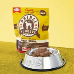 Primal Dog Raw Frozen Nuggets Rabbit, 3lb