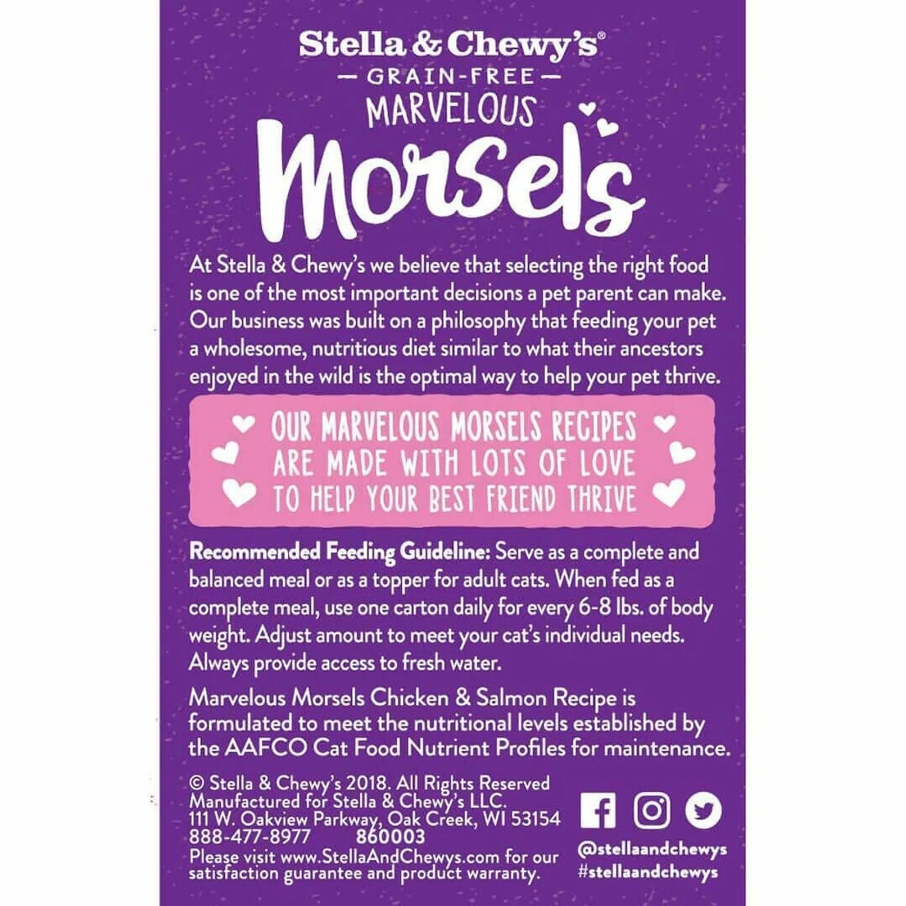Stella And Chewy's Marvelous Morsels Chicken/Salmon, 5.5oz 4 Stella And Chewy's Marvelous Morsels Chicken/Salmon, 5.5oz - Image 2