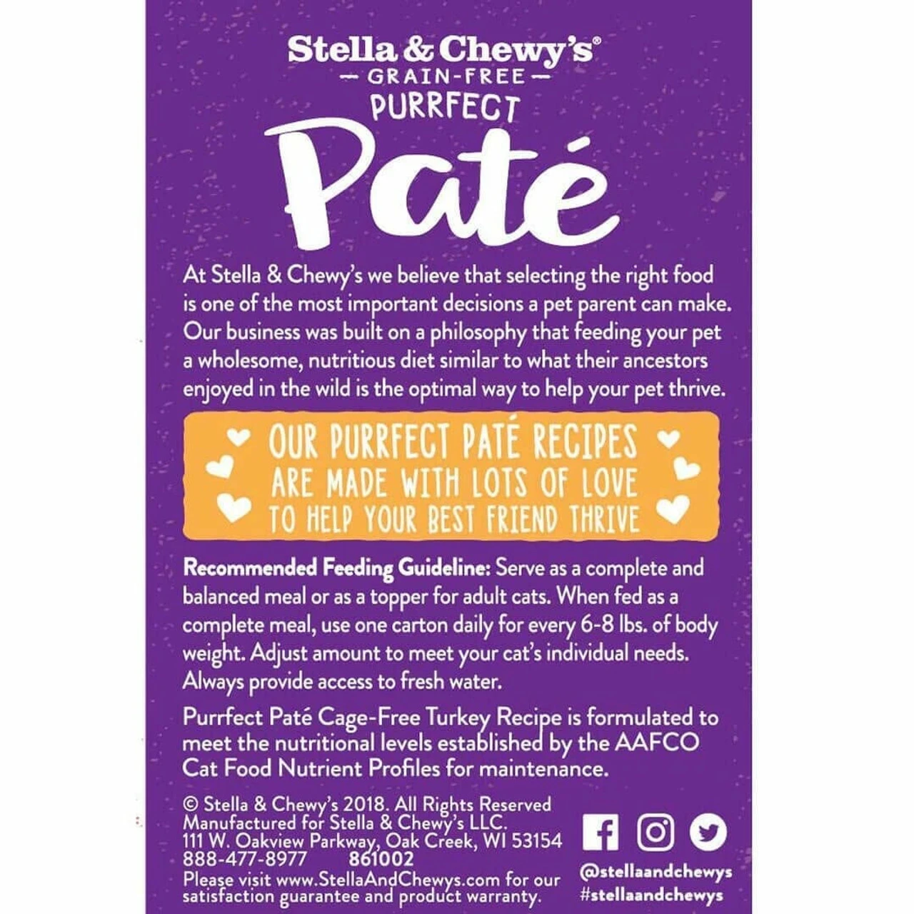 Stella And Chewy's Purrfect Pate Turkey, 5.5oz 4 Stella And Chewy's Purrfect Pate Turkey, 5.5oz - Image 2