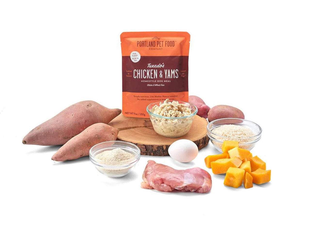 Portland Pet Food Tuxedos Chicken Yams Meal, 9oz 4 Portland Pet Food Tuxedos Chicken Yams Meal, 9oz - Image 2