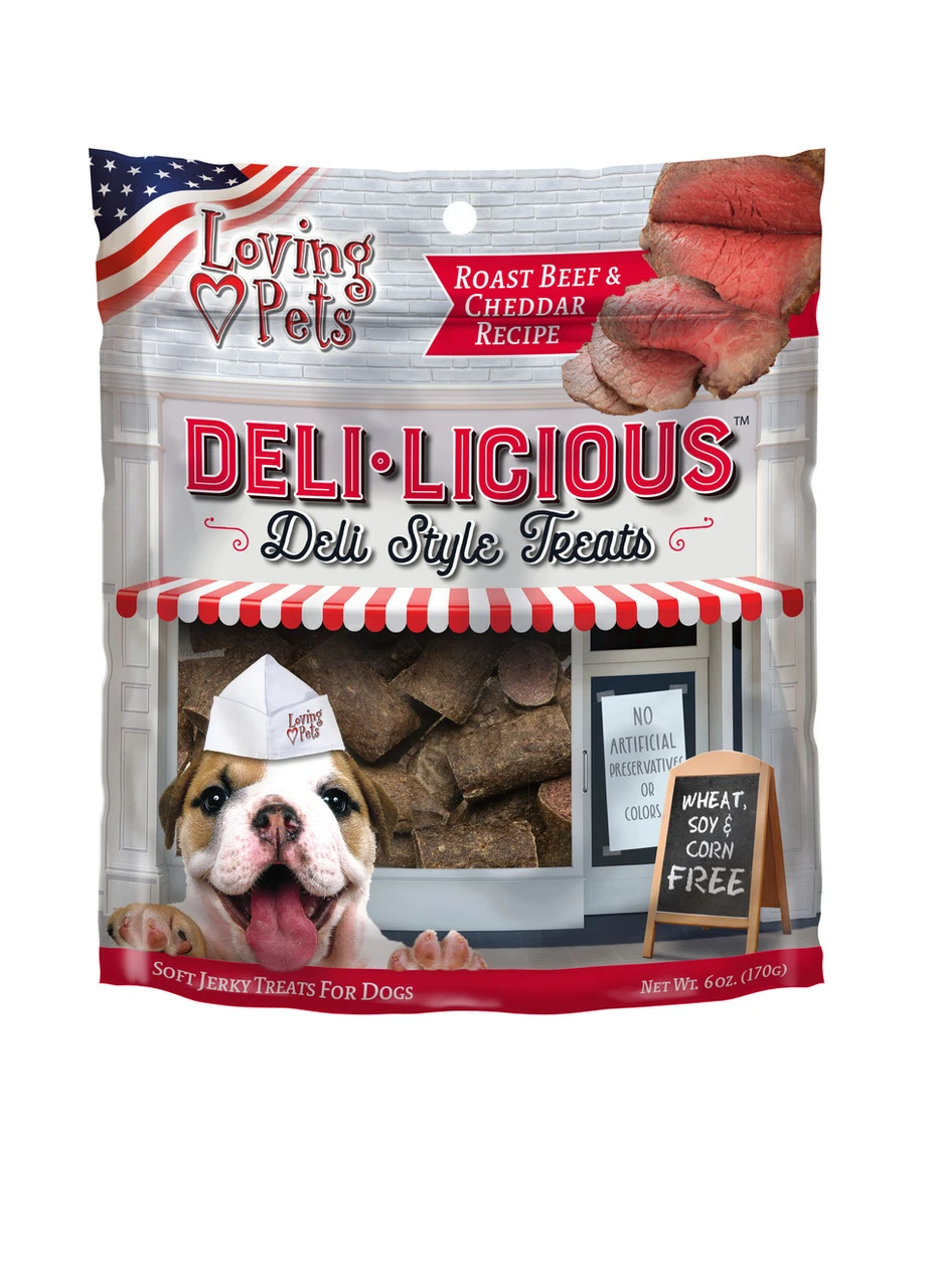 Loving Pet Delilicious Beef & Cheddar Treats, 6oz 3 Loving Pet Delilicious Beef & Cheddar Treats, 6oz
