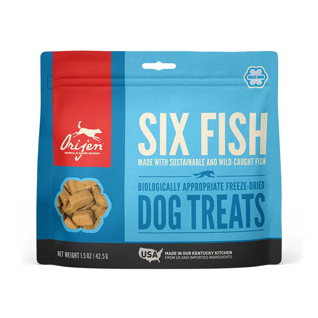 Orijen Dog Freeze Dried Treats Six Fish, 3.25oz 3 Orijen Dog Freeze Dried Treats Six Fish, 3.25oz