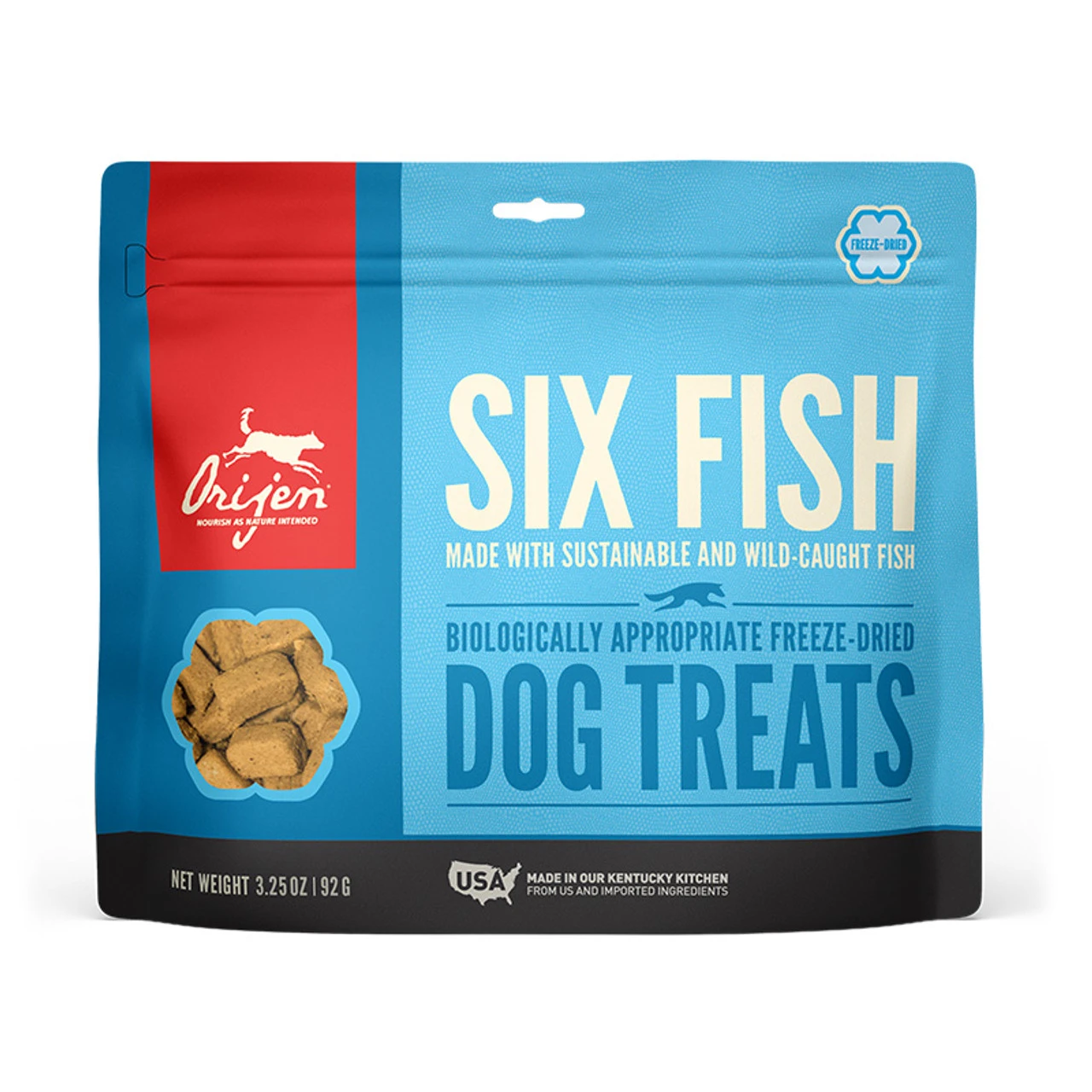 Orijen Dog Freeze Dried Treats Six Fish, 3.25oz 4 Orijen Dog Freeze Dried Treats Six Fish, 3.25oz - Image 2