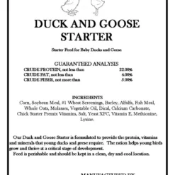 Duck & Goose Starter, Pellets 5 Duck & Goose Starter, Pellets -Garden Supplies Sales 2024 DUCK AND GOOSE STARTER Label 87286.1612553660