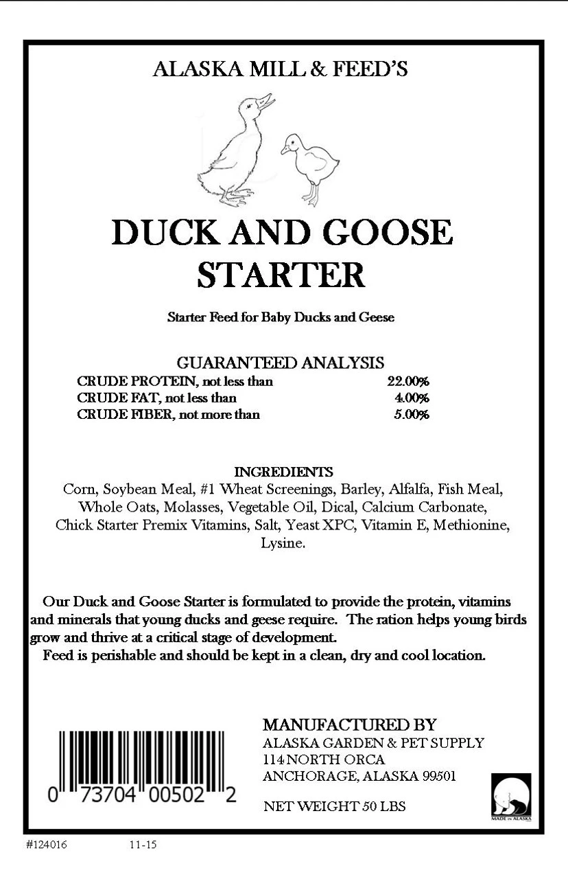Duck & Goose Starter, Pellets 4 Duck & Goose Starter, Pellets - Image 2