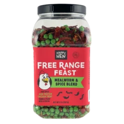Happy Hen Treats Free Range Feast, Mealworms And Spice