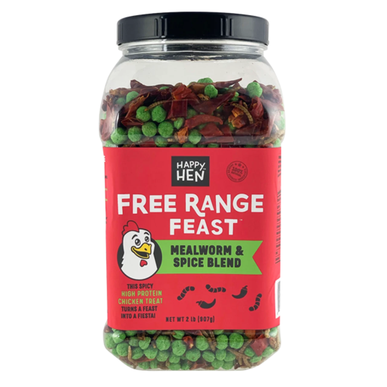 Happy Hen Treats Free Range Feast, Mealworms And Spice 3 Happy Hen Treats Free Range Feast, Mealworms And Spice