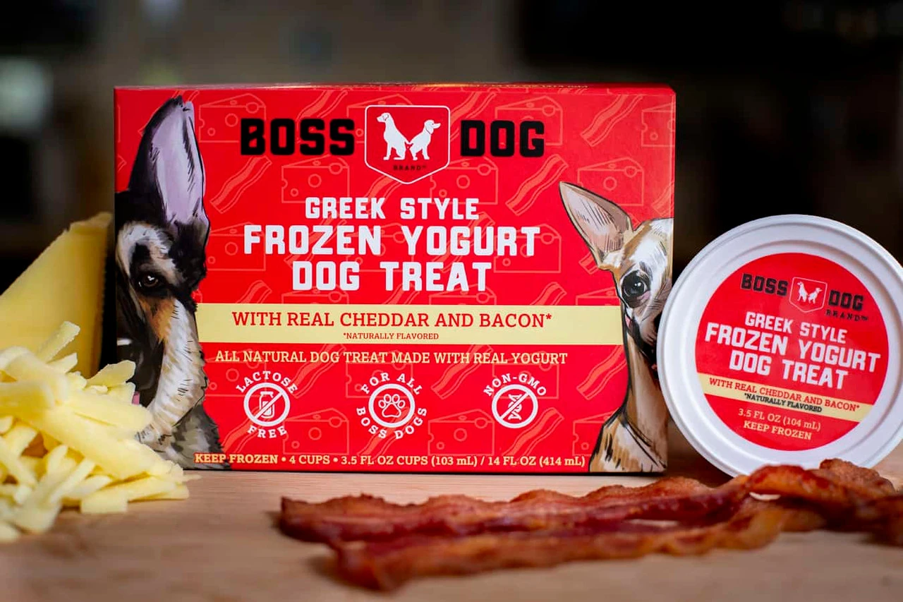 Bossdog Frozen Yogurt, Cheddar & Bacon 3 Bossdog Frozen Yogurt, Cheddar & Bacon