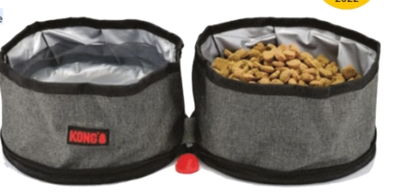 KONG Fold-Up Double Bowl 3 KONG Fold-Up Double Bowl