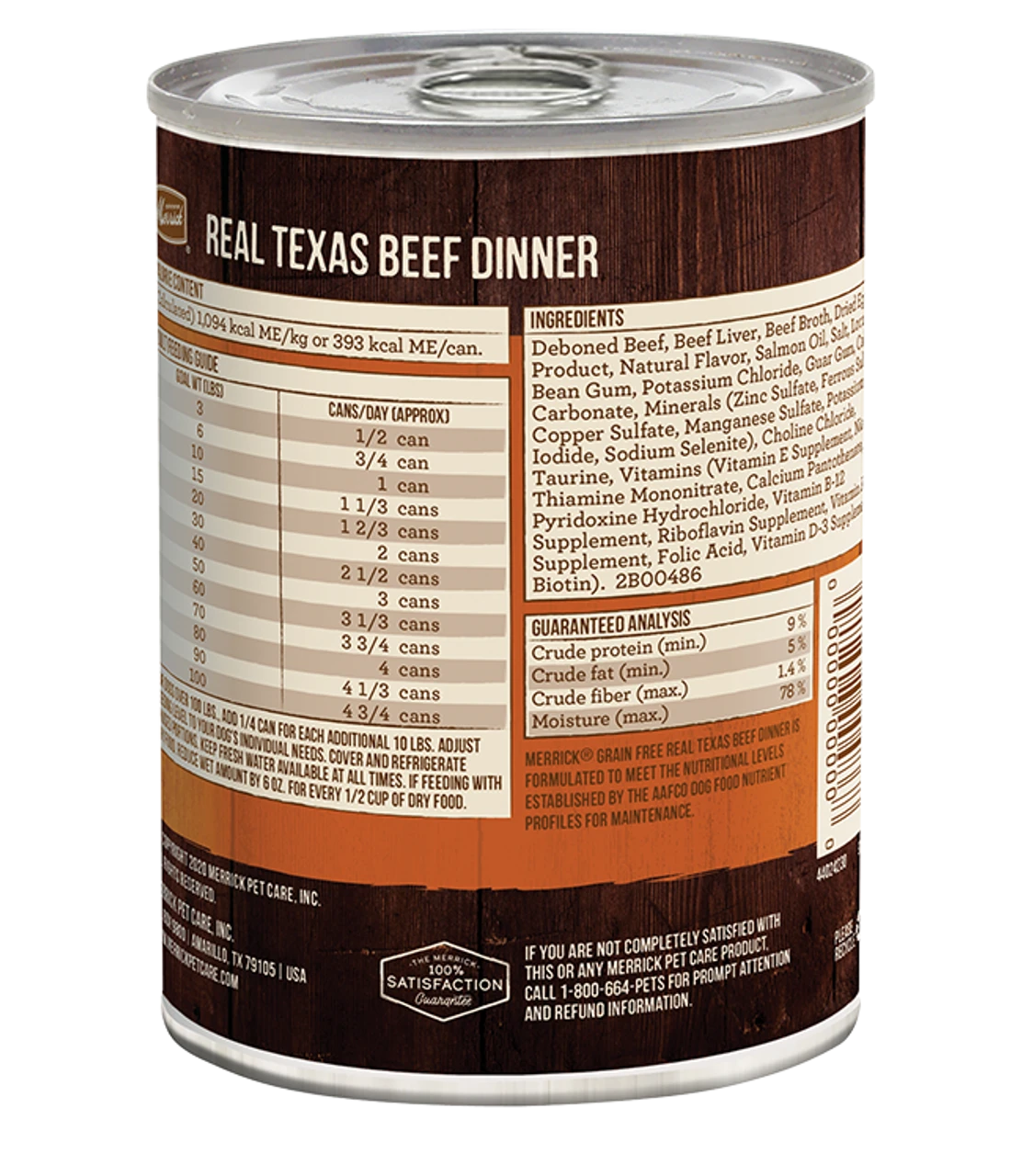 Merrick Grain-Free Real Texas Beef, 12.7oz 4 Merrick Grain-Free Real Texas Beef, 12.7oz - Image 2