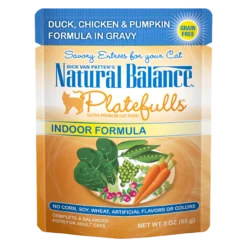Natural Balance Indoor Platefulls Duck, Chicken & Pumpkin, 3oz