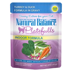 Natural Balance Indoor Platefulls Turkey & Duck, 3oz