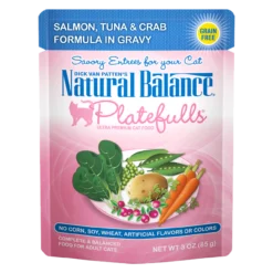 Natural Balance Platefulls Salmon, Tuna & Crab, 3oz