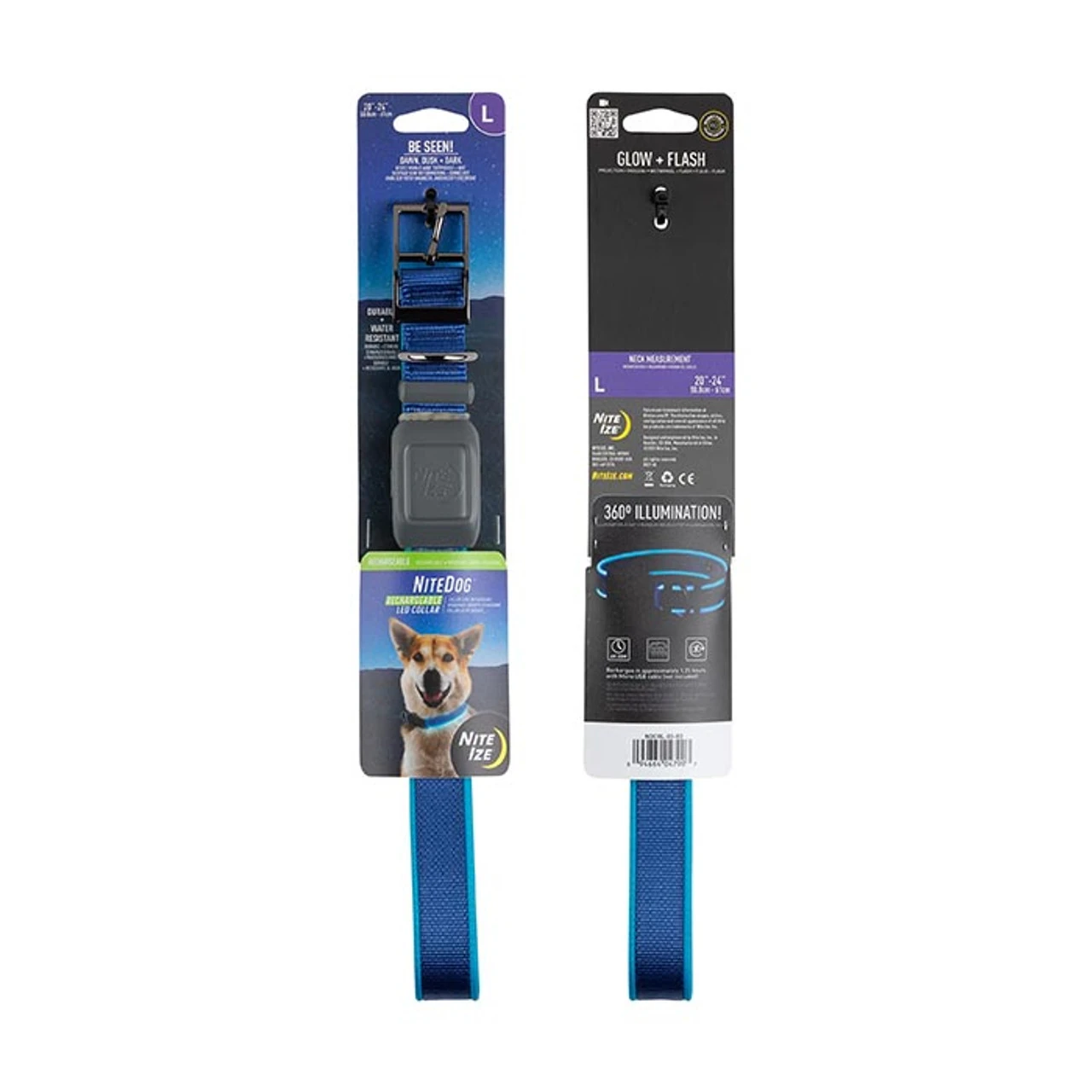 Nite Ize, NiteDog Rechargeable LED Collar, Blue 5 Nite Ize, NiteDog Rechargeable LED Collar, Blue - Image 3