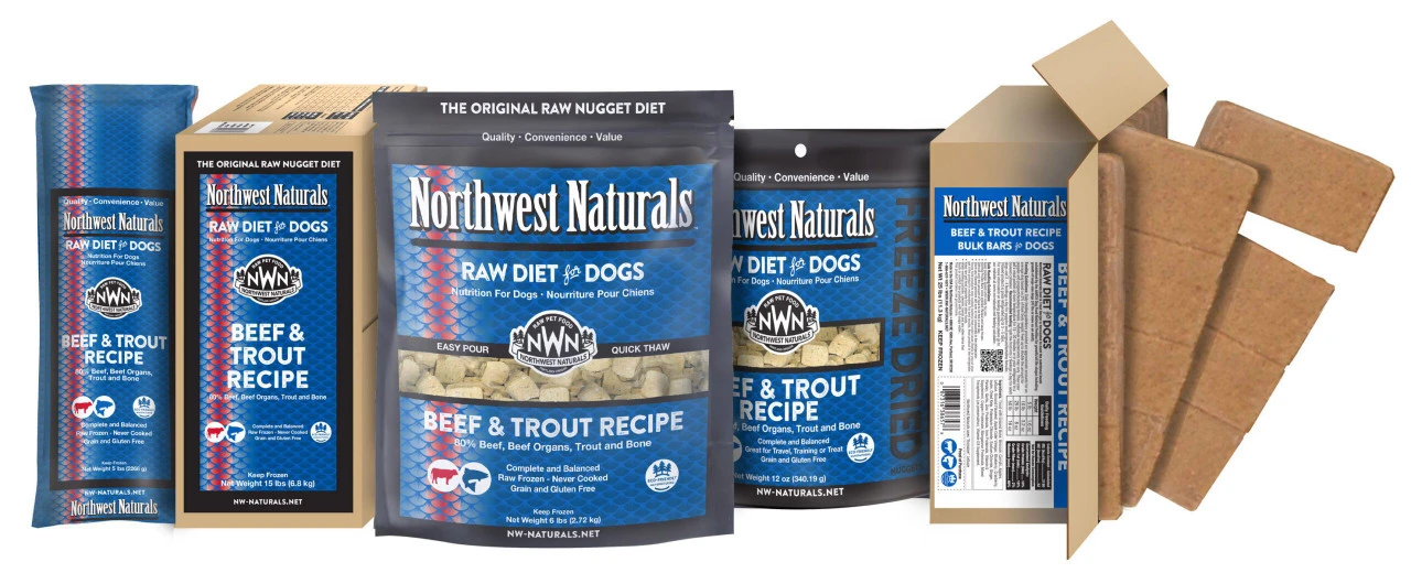 Northwest Naturals Freeze-Dried Beef & Trout, 12oz 3 Northwest Naturals Freeze-Dried Beef & Trout, 12oz