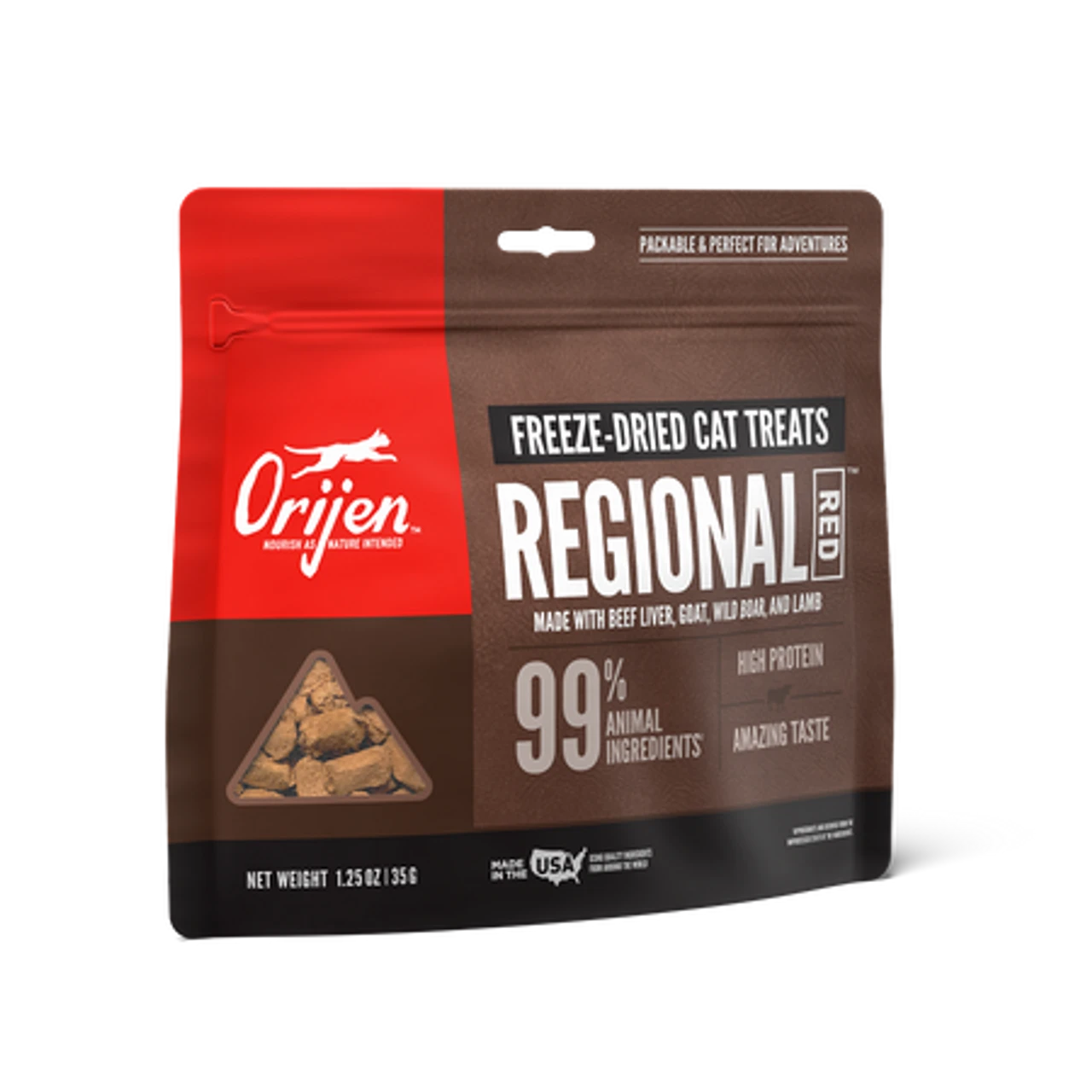 Orijen Cat Freeze Dried Treats Regional Red, 1.25z 3 Orijen Cat Freeze Dried Treats Regional Red, 1.25z