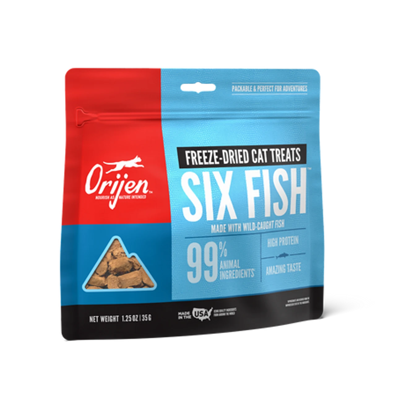 Orijen Cat Freeze Dried Treats Six Fish, 1.25z 3 Orijen Cat Freeze Dried Treats Six Fish, 1.25z
