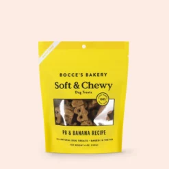 Bocce's Bakery Soft & Chewy Peanut Butter & Banana Treats, 6z