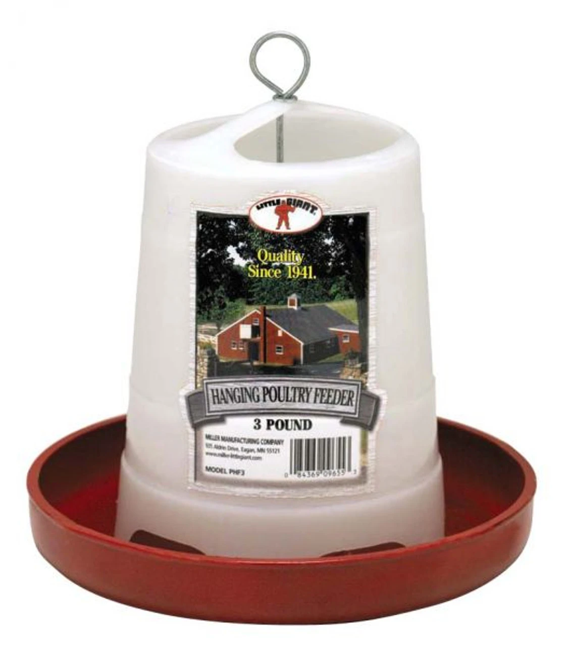 Miller Plastic Hanging Poultry Feeder 3 Miller Plastic Hanging Poultry Feeder