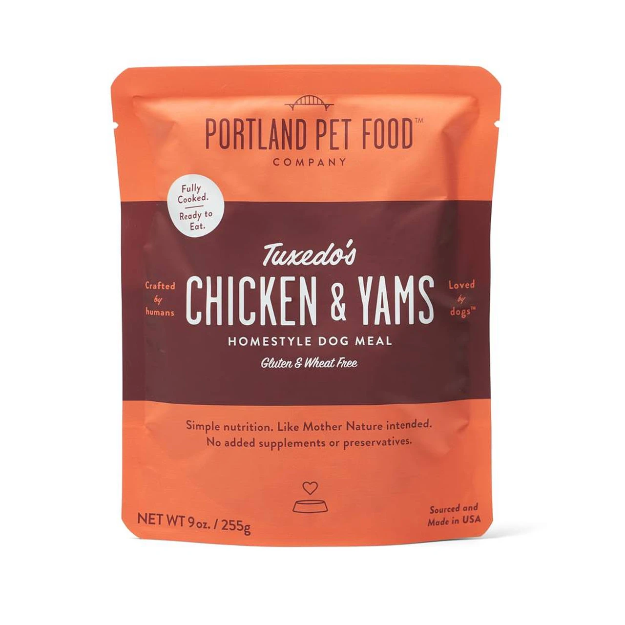 Portland Pet Food Tuxedos Chicken Yams Meal, 9oz 3 Portland Pet Food Tuxedos Chicken Yams Meal, 9oz