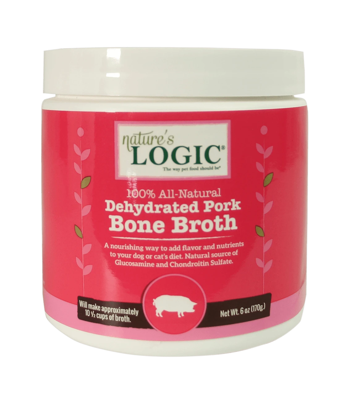 Nature's Logic Dehydrated Pork Bone Broth, 6oz 3 Nature's Logic Dehydrated Pork Bone Broth, 6oz