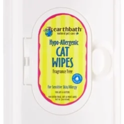 Earthbath Hypo-Allergenic Cat Wipes, 100ct