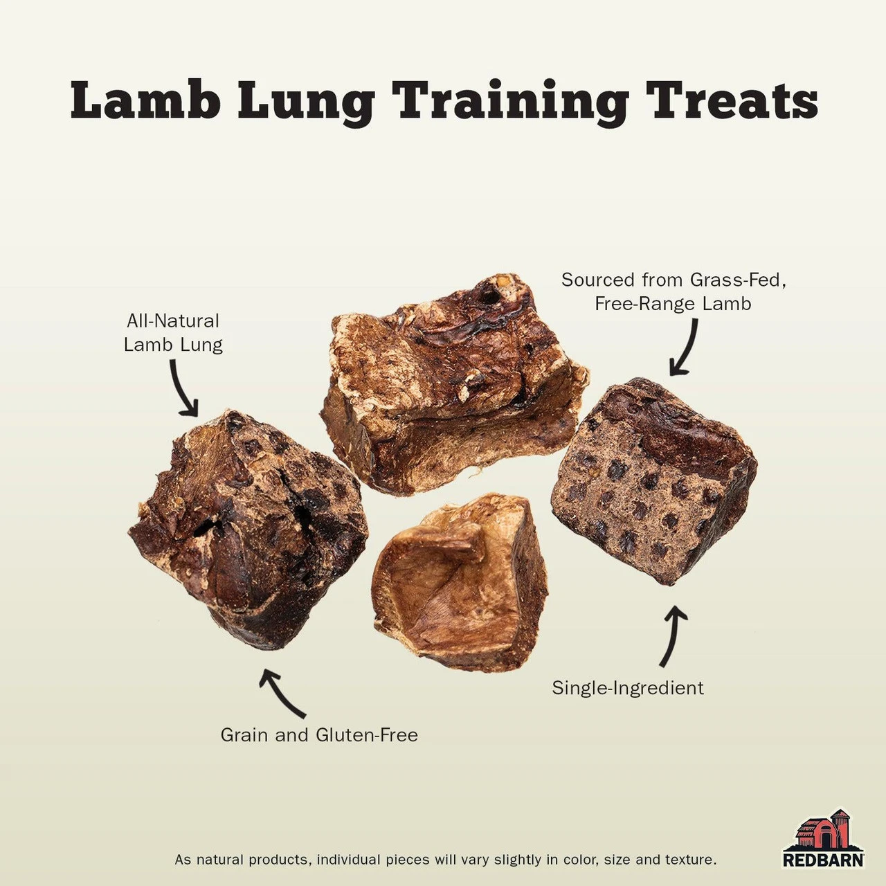 Redbarn Lamb Lung Training Treats, 3oz 4 Redbarn Lamb Lung Training Treats, 3oz - Image 2