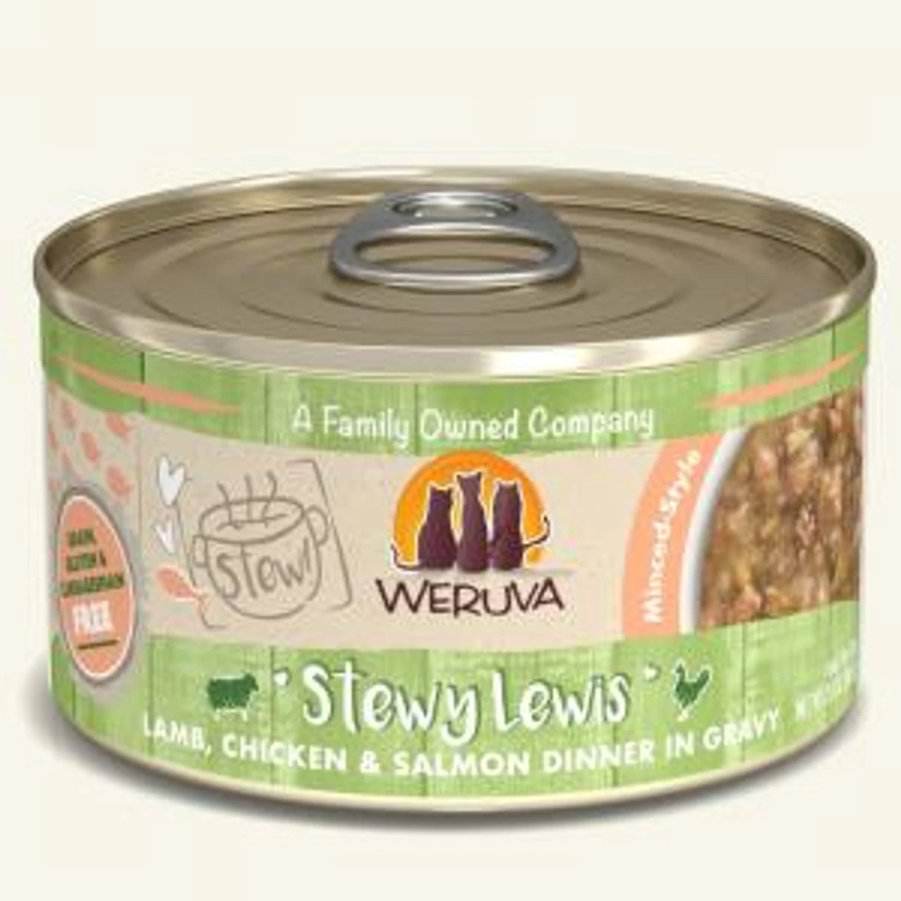 Weruva Stewy Lewis Lamb/Chicken/Salmon, 5.5oz 3 Weruva Stewy Lewis Lamb/Chicken/Salmon, 5.5oz