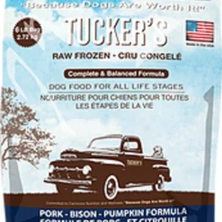 Tuckers Raw Pork-Bison-Pumpkin Patties, 6lbs