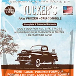 Tuckers Raw Pork-Lamb-Pumpkin Patties, 6lbs