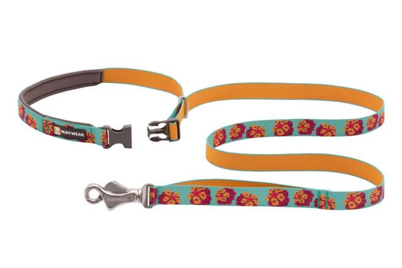 Ruffwear Flat Out Adjustable Dog Leash, Spring Burst 4 Ruffwear Flat Out Adjustable Dog Leash, Spring Burst - Image 2
