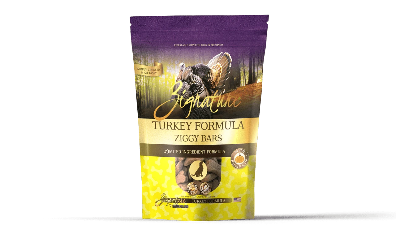 Zignature Ziggy Bars Turkey Treats, 12oz 3 Zignature Ziggy Bars Turkey Treats, 12oz