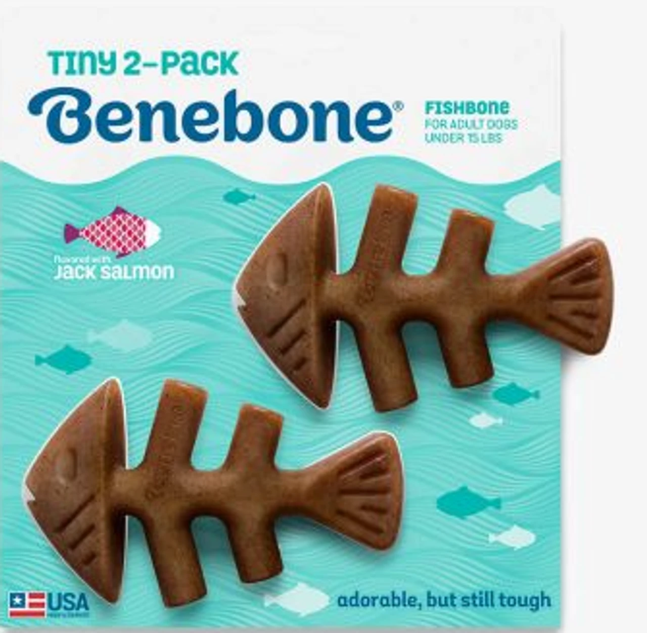 Benebone Fishbone Tiny, 2pk 3 Benebone Fishbone Tiny, 2pk