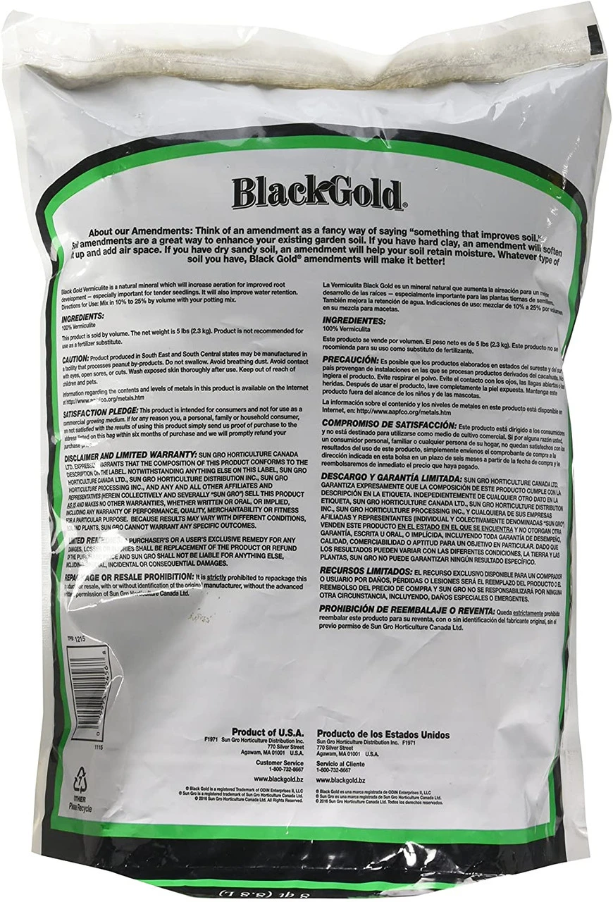 Black Gold Vermiculite, 8qt 4 Black Gold Vermiculite, 8qt - Image 2