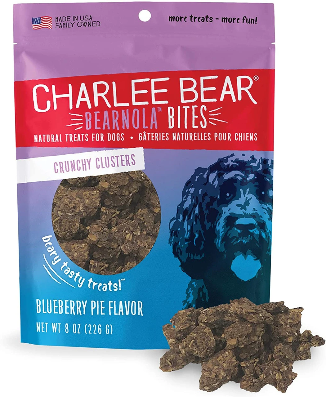 Charlee Bear Bearnola Bites Crunchy Clusters, Blueberry Pie 3 Charlee Bear Bearnola Bites Crunchy Clusters, Blueberry Pie