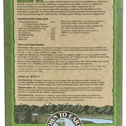 Down To Earth Organic Starter Fertilizer Mix 3-3-3 11 Down To Earth Organic Starter Fertilizer Mix 3-3-3 -Garden Supplies Sales 2024 blob 10859.1614295033