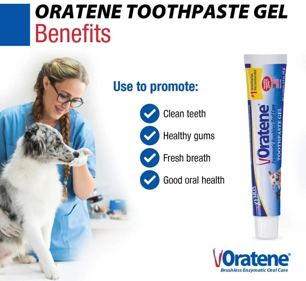 Zymox, Oratene Brushless Toothpaste Gel For Dogs And Cats, 2.5oz 4 Zymox, Oratene Brushless Toothpaste Gel For Dogs And Cats, 2.5oz - Image 2