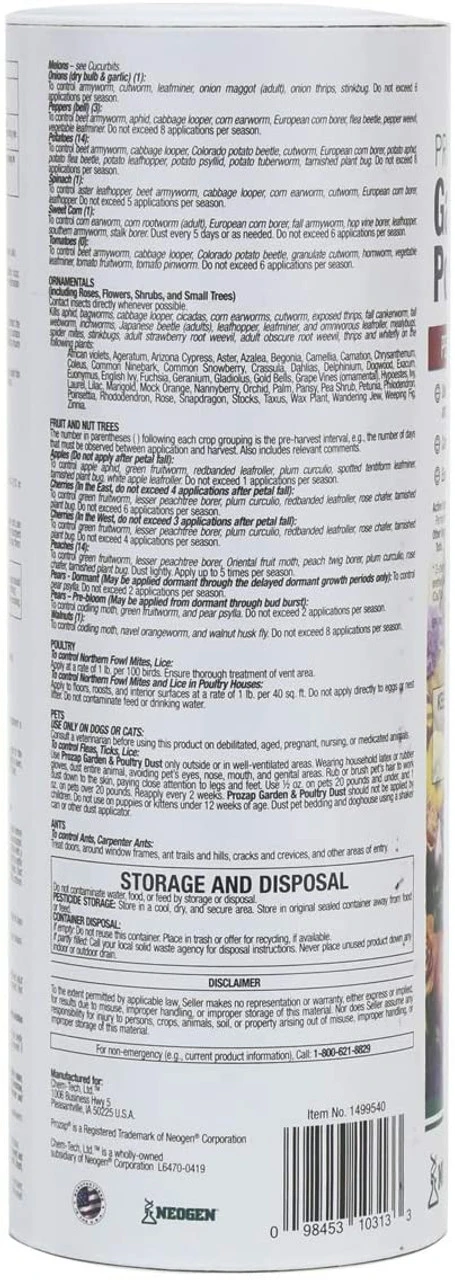 Prozap Garden & Poultry Dust, 2 Lb 4 Prozap Garden & Poultry Dust, 2 Lb - Image 2