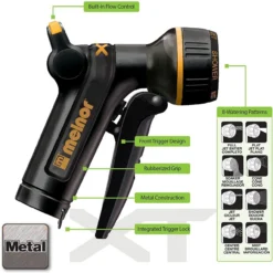 Melnor XT Metal Garden Hose Nozzle; Front Trigger With Flow Control -Garden Supplies Sales 2024 blob 16375.1616450612