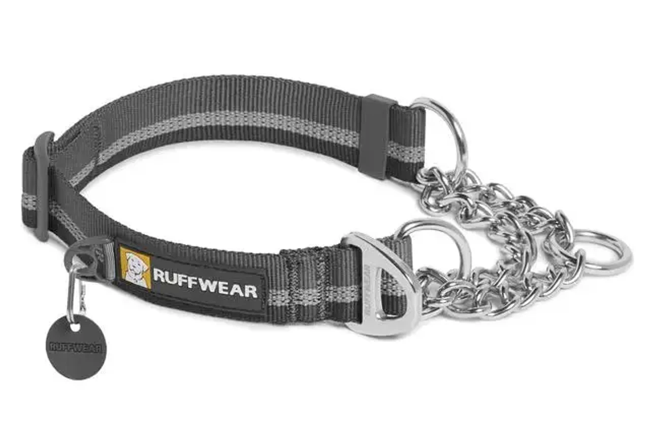 Ruffwear Chain Reaction Martingale Dog Collar, Granite Gray 3 Ruffwear Chain Reaction Martingale Dog Collar, Granite Gray