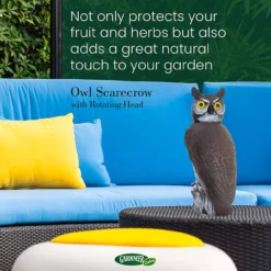 Dalen Natural Enemy Scarecrow Rotating Head Owl, Brown -Garden Supplies Sales 2024 blob 27111.1616791492