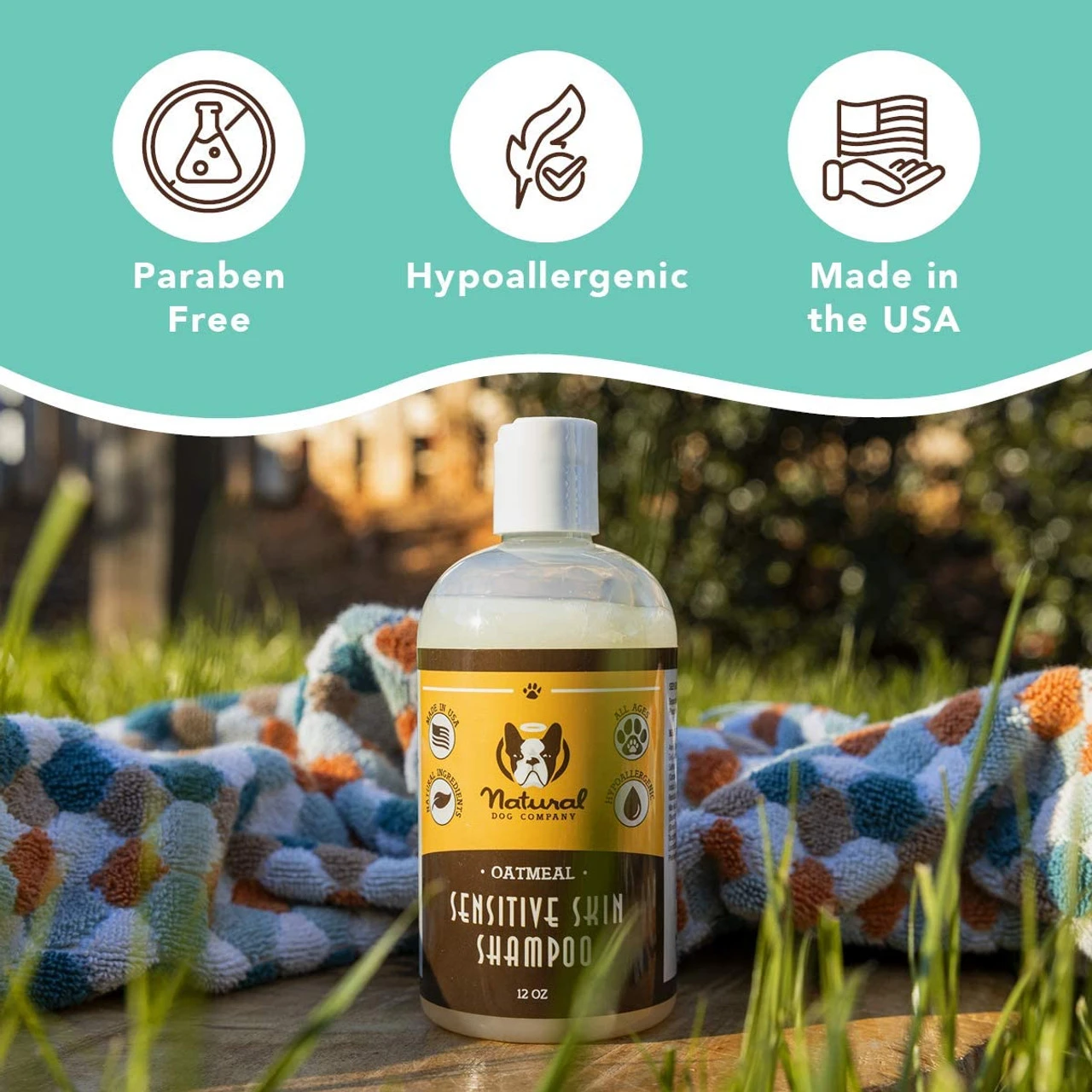 Natural Dog Co. Sensitive Skin Shampoo, 12oz 4 Natural Dog Co. Sensitive Skin Shampoo, 12oz - Image 2