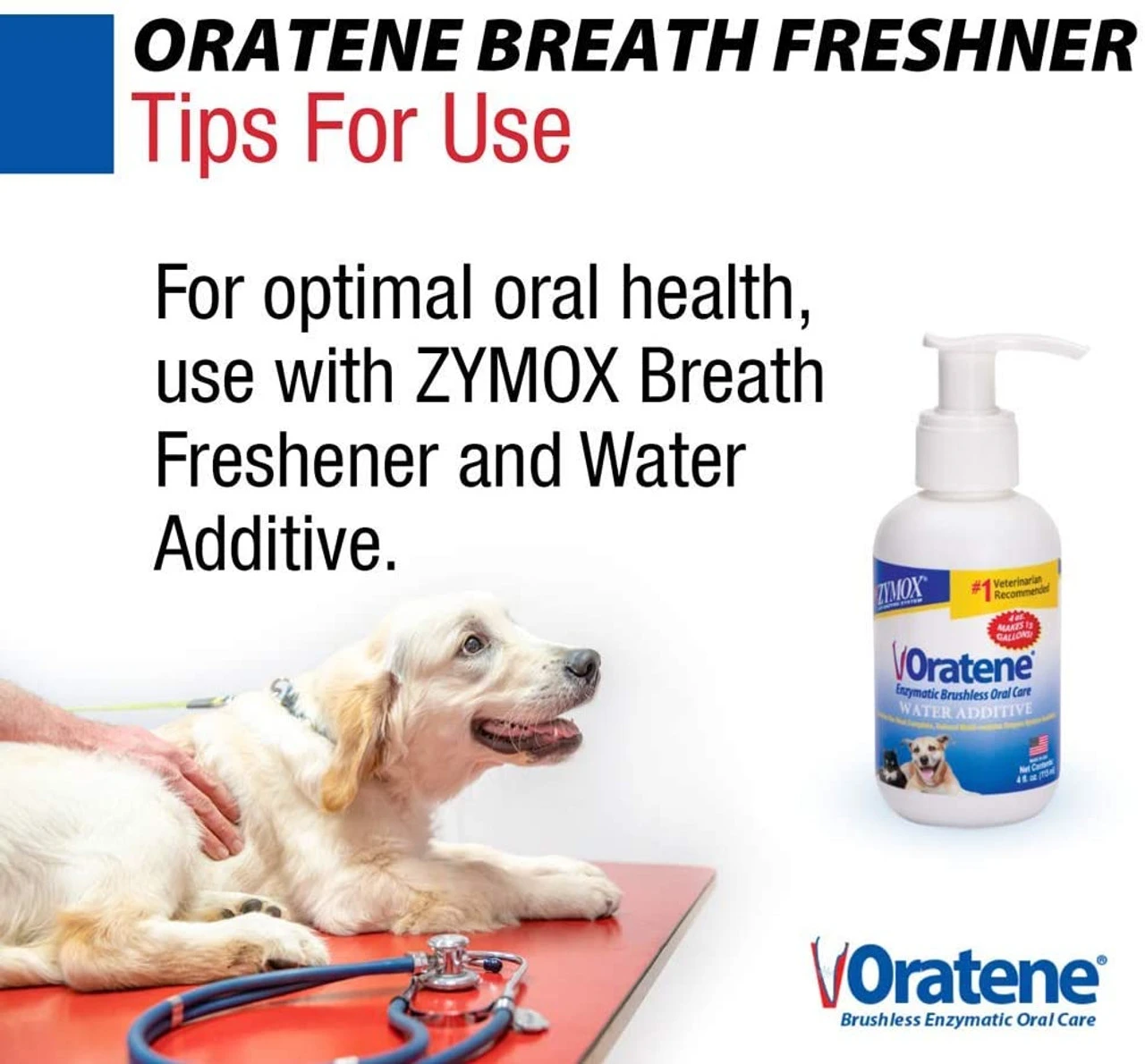 Zymox Oratene Brushless Oral Care Breath Freshener For Dogs And Cats, 4oz 8 Zymox Oratene Brushless Oral Care Breath Freshener For Dogs And Cats, 4oz - Image 6
