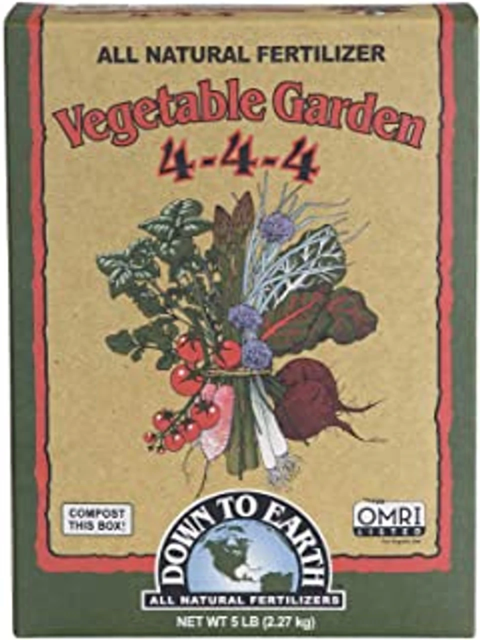 Down To Earth Organic Vegetable Garden Fertilizer 4-4-4 4 Down To Earth Organic Vegetable Garden Fertilizer 4-4-4 - Image 2