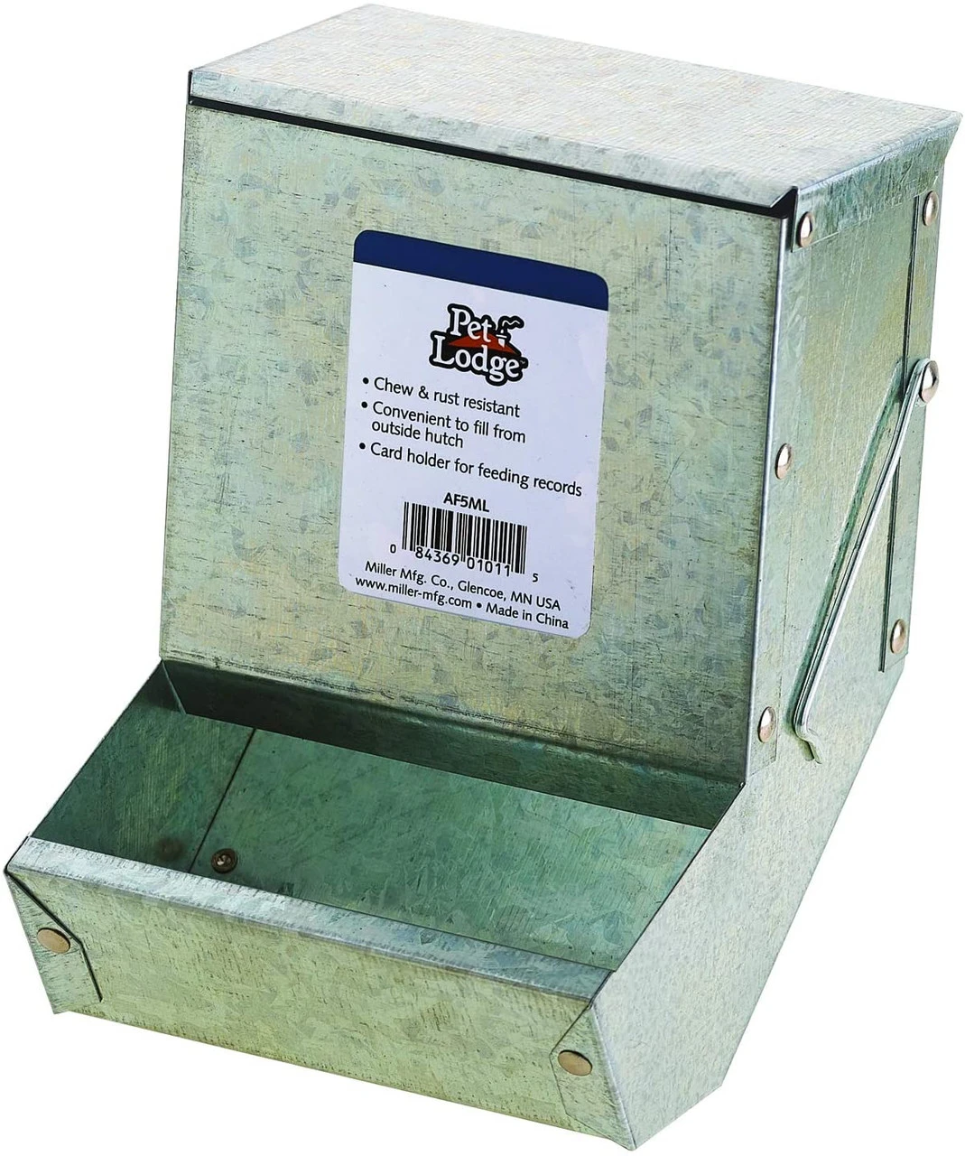 Little Giant Steel Small Animal Feeder With Lid 3 Little Giant Steel Small Animal Feeder With Lid