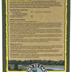 Down To Earth Cottonseed Meal Fertilizer -Garden Supplies Sales 2024 blob 39462.1614360343