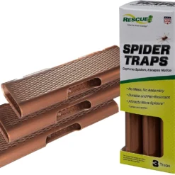 Rescue Spider Traps Ready To Use, Double-Sided, 3pk