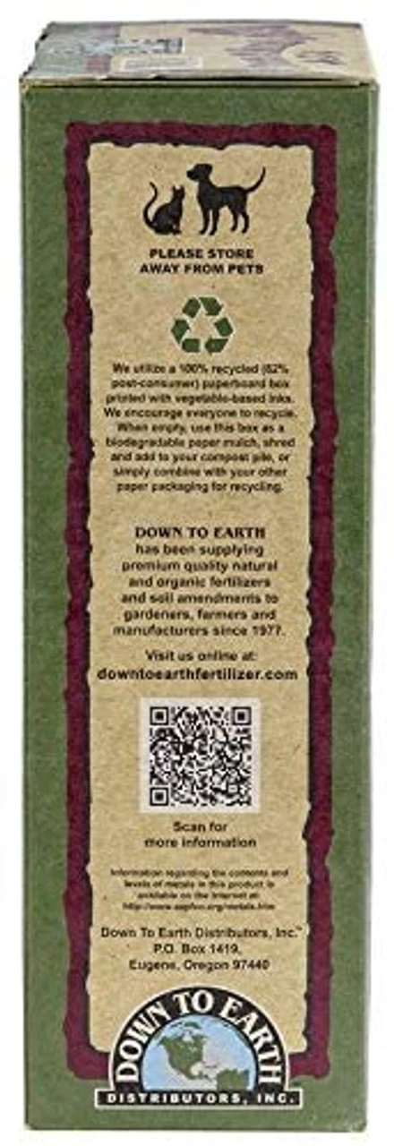 Down To Earth All Natural Tree & Shrub Fertilizer Mix 4-2-4, 5 Lb 5 Down To Earth All Natural Tree & Shrub Fertilizer Mix 4-2-4, 5 Lb - Image 3